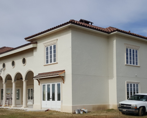 Custom Home with stucco and precast - Ocala, Florida