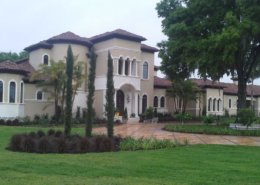 Custom home with precast concrete trim and accents - Tampa, Florida