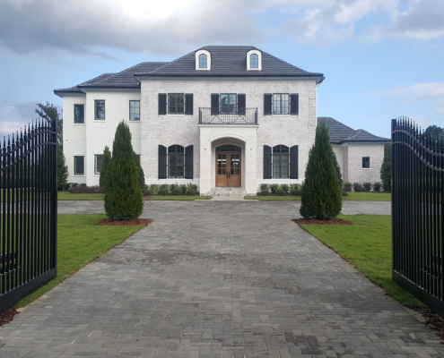 Two story manor home with precast main entry and windowsills - Lake Mary, Florida