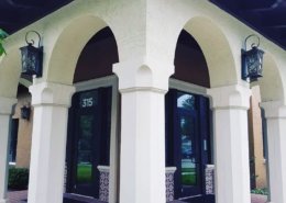 Columns in architectural foam or precast concrete