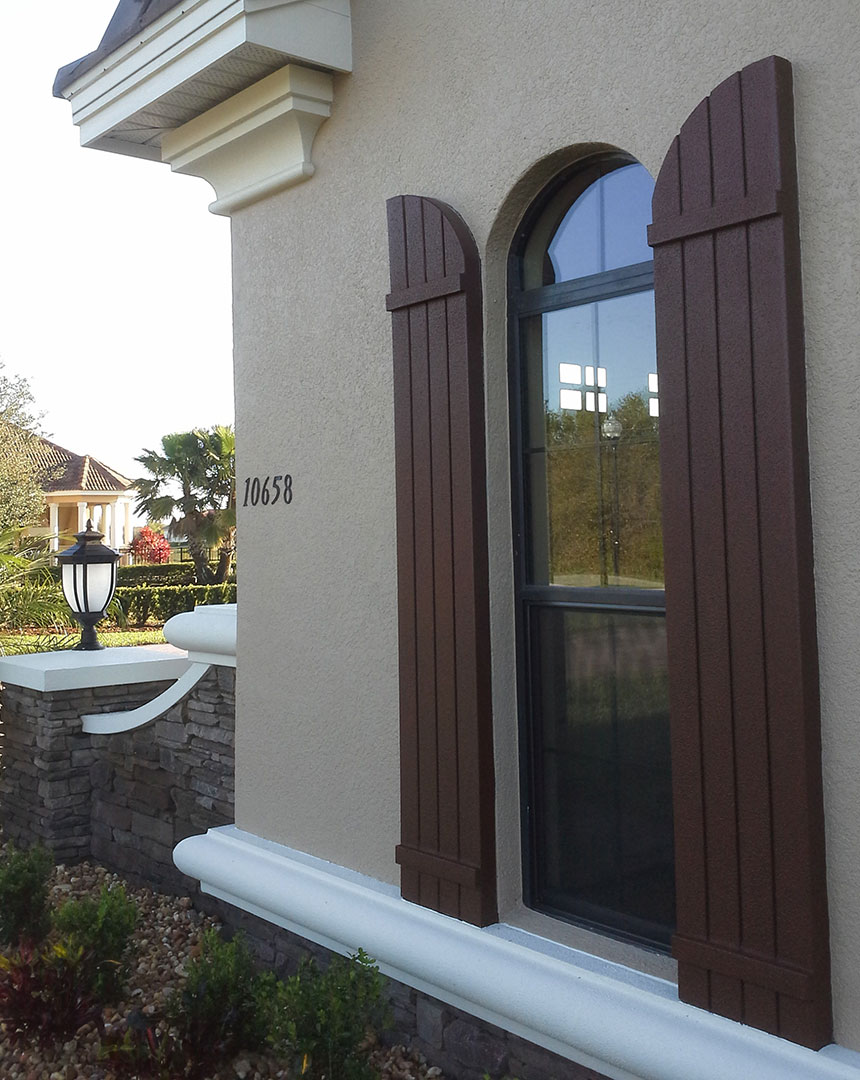 Exterior shutters - architectural foam