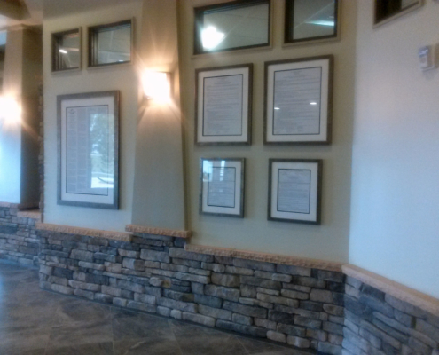 Interior natural stone accents - Orlando