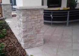 Natural stone columns