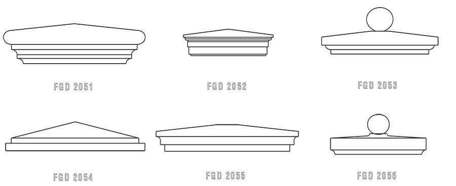 Post cap style examples