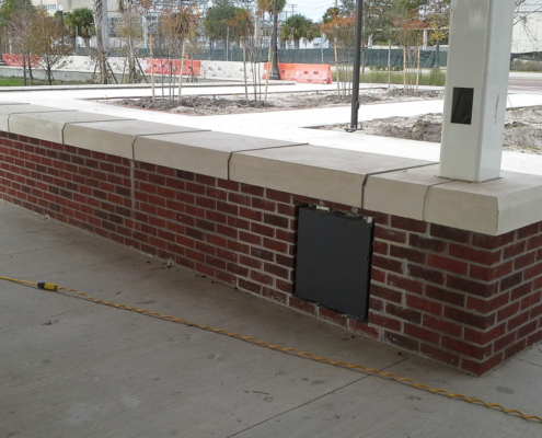Precast concrete wall cap - Kissimee