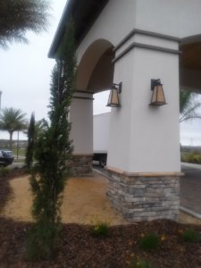 Stone column accents