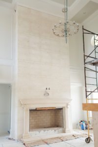 Architectural precast / cast stone fireplace